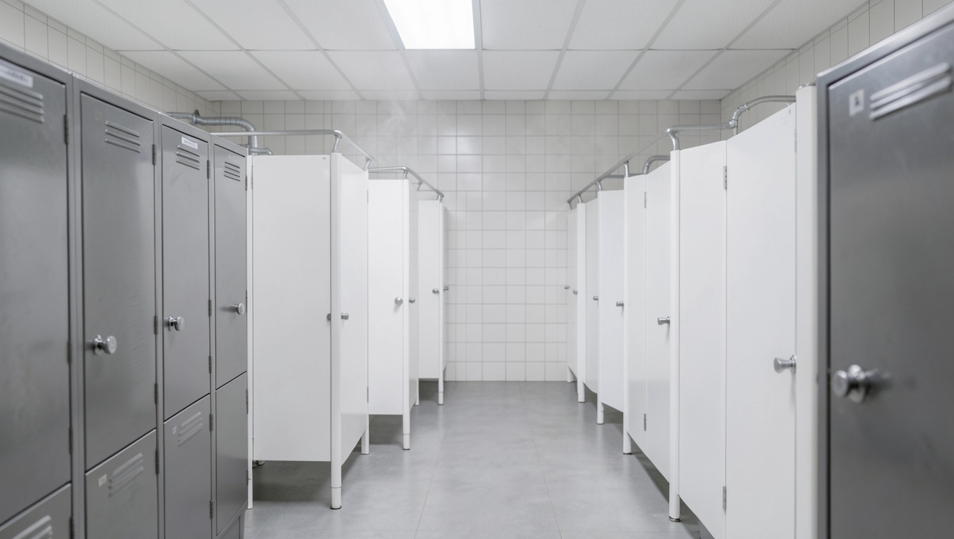 ile pryszniców na pracownika