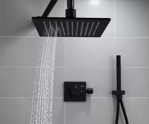 bateria prysznicowa z deszczownicą