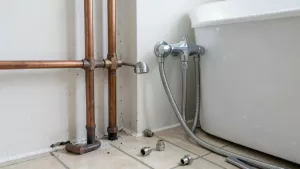 budowa baterii wannowej z prysznicem