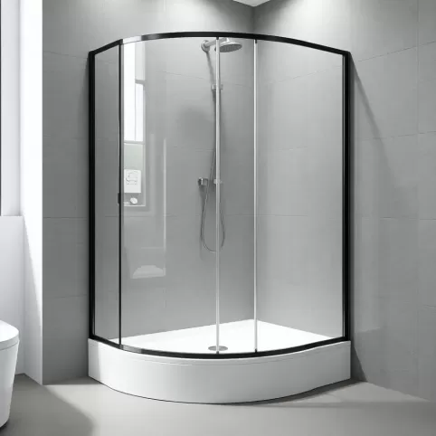 Kabina prysznicowa z niskim brodzikiem 80x100