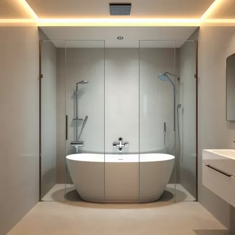 Kabina prysznicowa z wanną 140x80