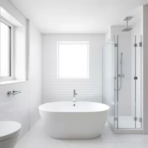 Łazienka 5m2 z wanną i prysznicem