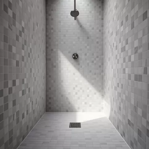 Małe płytki pod prysznic