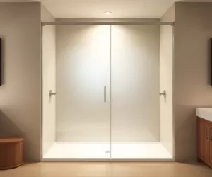 Panel szklany do łazienki prysznic