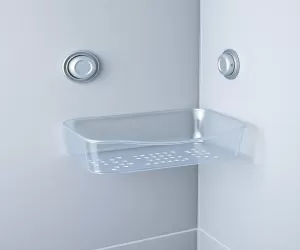 Plastikowy koszyk pod prysznic