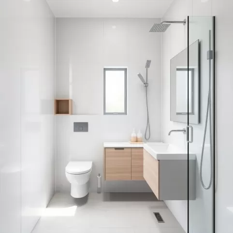 pomysł na małą łazienkę z prysznicem