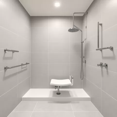 prysznic dla niepełnosprawnych