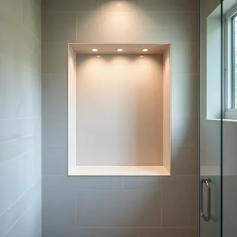 Wnęka pod prysznicem na jakiej wysokości